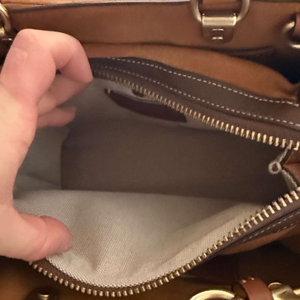 Brown and Tan Women's Handbag - Picture 10 of 13